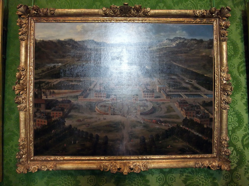 Painting of the Palace of Versailles, in the 17th Century Galleries in the Palace of Versailles