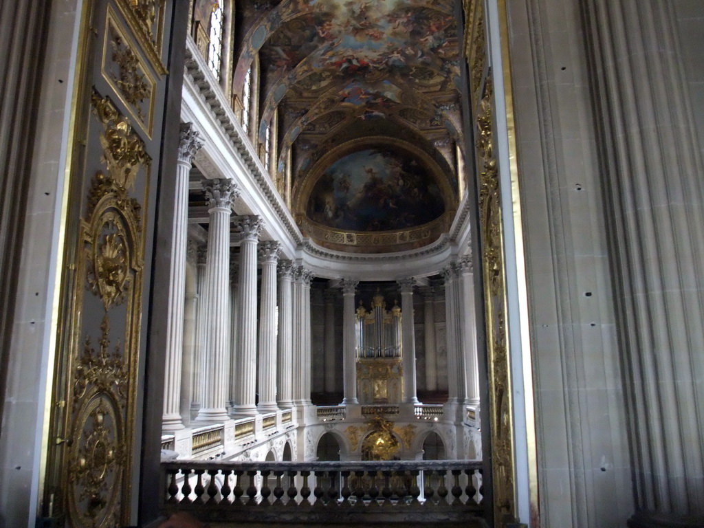 Interior of the Chapel of Versailles, viewed from the Tribune Royale