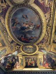 The ceiling of the Venus Salon in the Grand Appartement du Roi in the Palace of Versailles