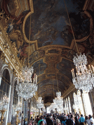 The Hall of Mirrors, in the Palace of Versailles