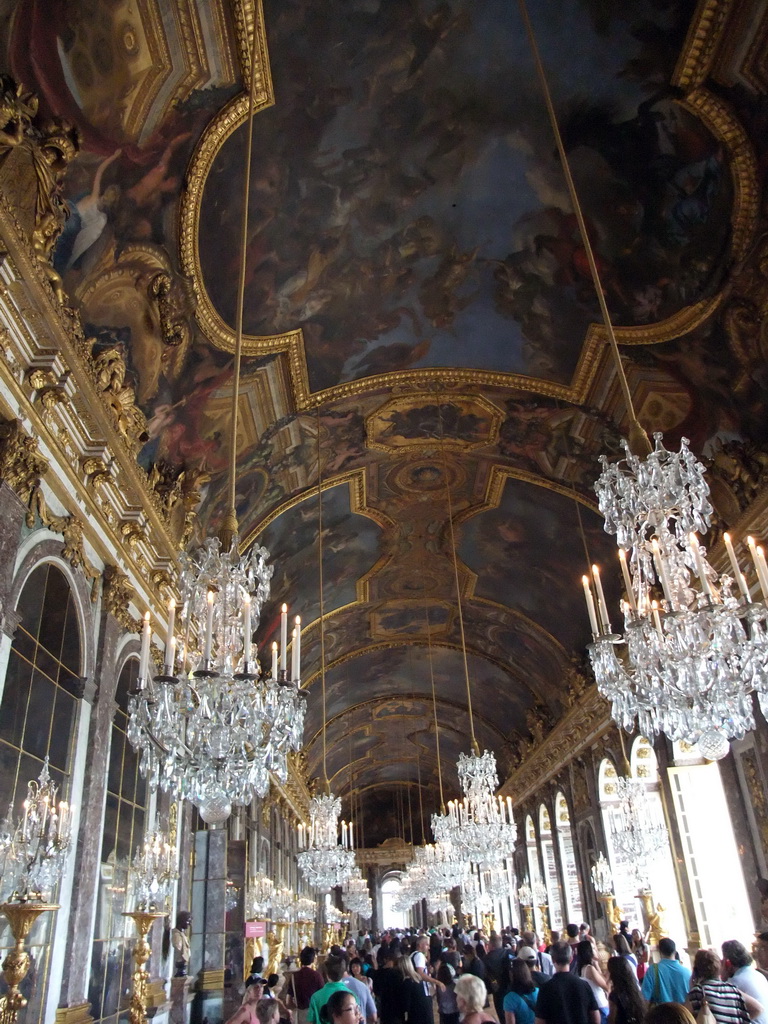 The Hall of Mirrors, in the Palace of Versailles