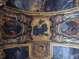 Ceiling of the Hall of Mirrors, in the Palace of Versailles