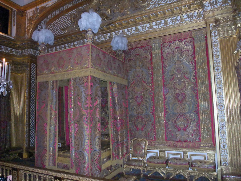 The King`s Bedroom in the Grand Appartement du Roi in the Palace of Versailles