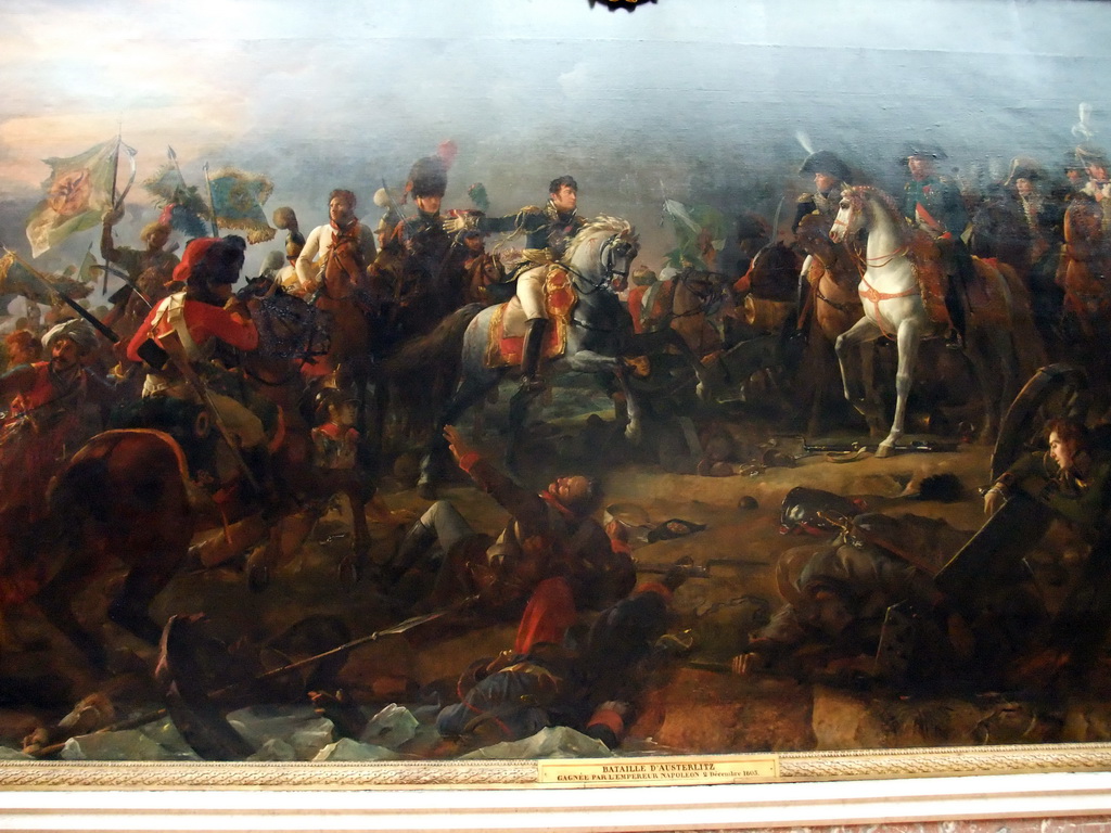 Painting of the Battle of Austerlitz, in the Battles Gallery in the Palace of Versailles