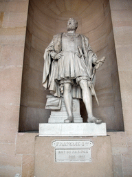 Statue of King Francis I in the Palace of Versailles