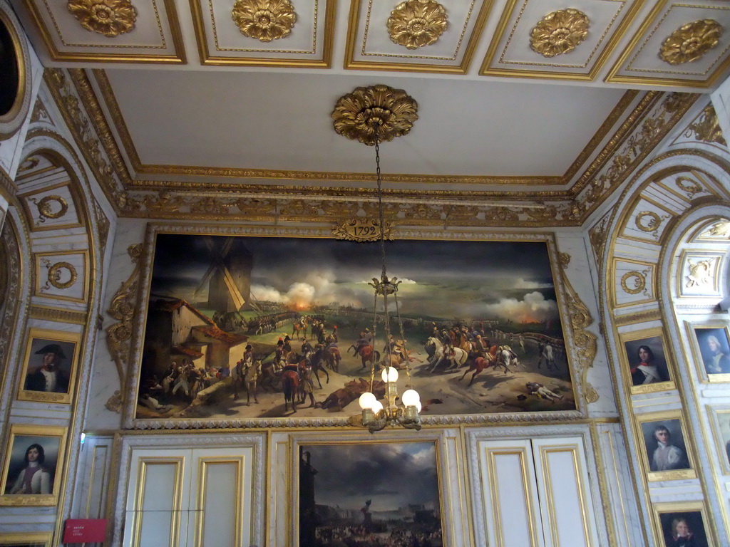 Painting of the Battle of Valmy in the 1792 Room in the Palace of Versailles