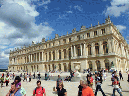 The back side of the Palace of Versailles, viewed from the Gardens of Versailles