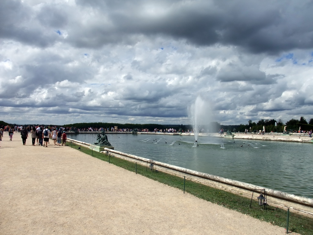 Parterre d`Eau fountain in the Gardens of Versailles