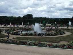 The south Bassin des Lézards fountain in the Gardens of Versailles