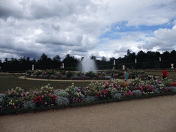 The north Bassin des Lézards fountain in the Gardens of Versailles