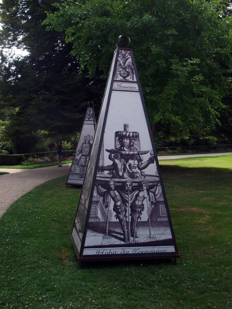 Drawings in the Jardin du Roi in the Gardens of Versailles