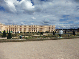 The Gardens of Versailles and the south back side of the Palace of Versailles