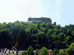 The Vianden Castle, viewed from the Rue Victor Hugo street