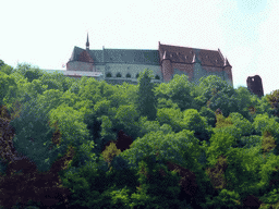 The Vianden Castle, viewed from the Rue Victor Hugo street