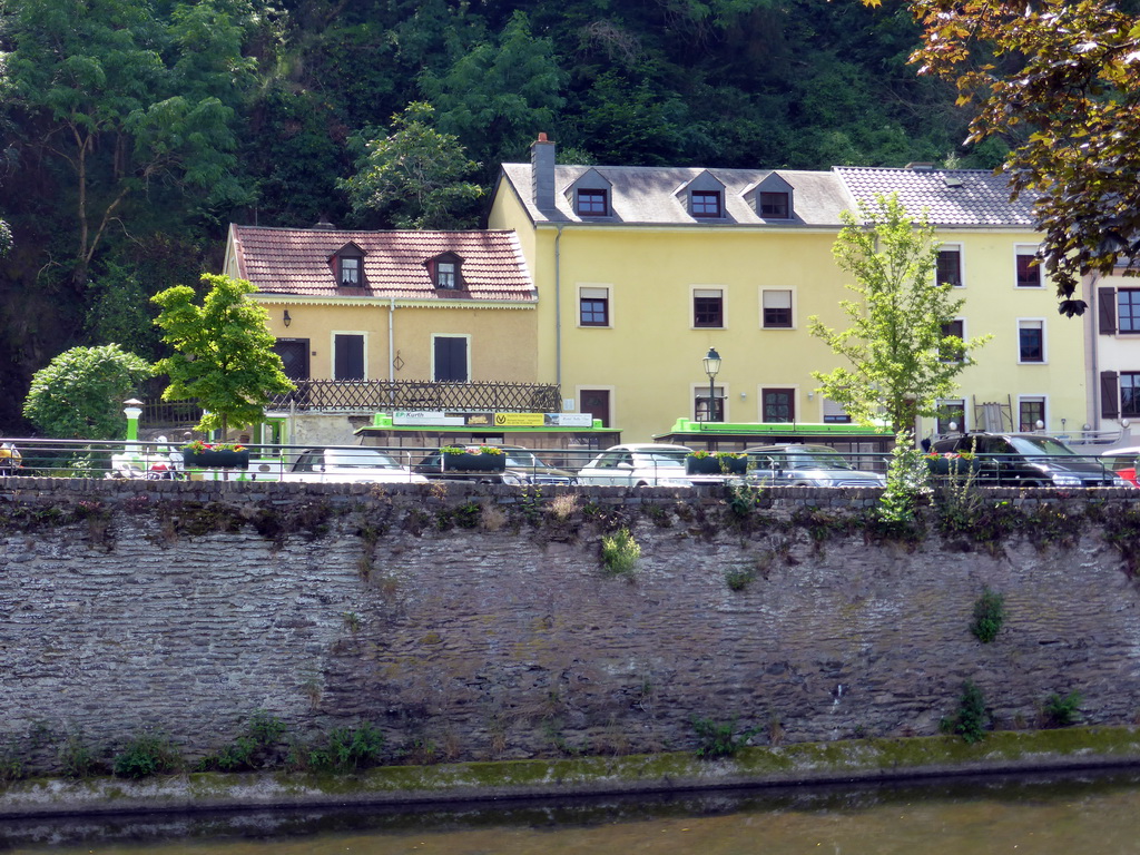 The Our river and the Rue du Vieux Marche street, viewed from the Rue Victor Hugo street