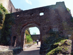 Entrance gate to the outer square of the Vianden Castle, at the Montée de Château street