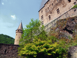 Northwest side of the Vianden Castle, viewed from the outer square