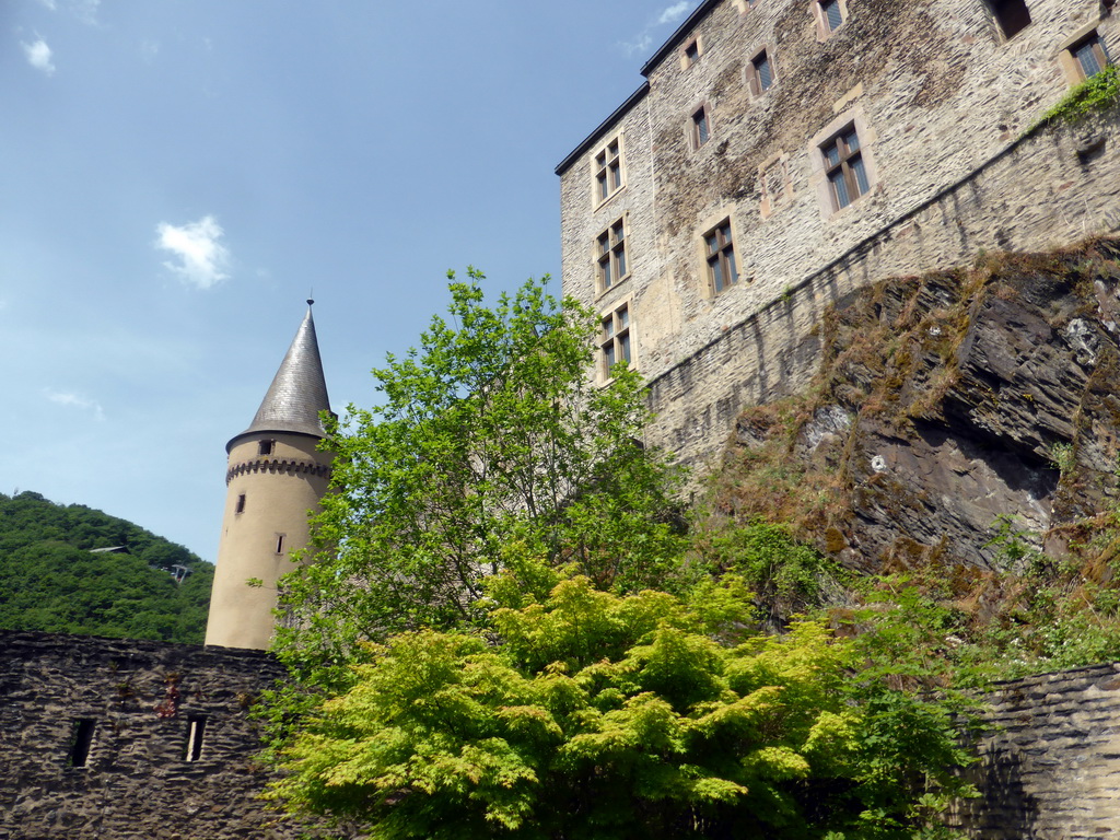 Northwest side of the Vianden Castle, viewed from the outer square