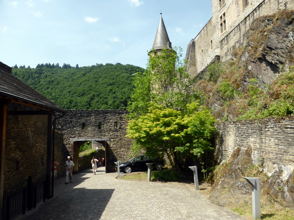 The outer square at the northwest side of the Vianden Castle