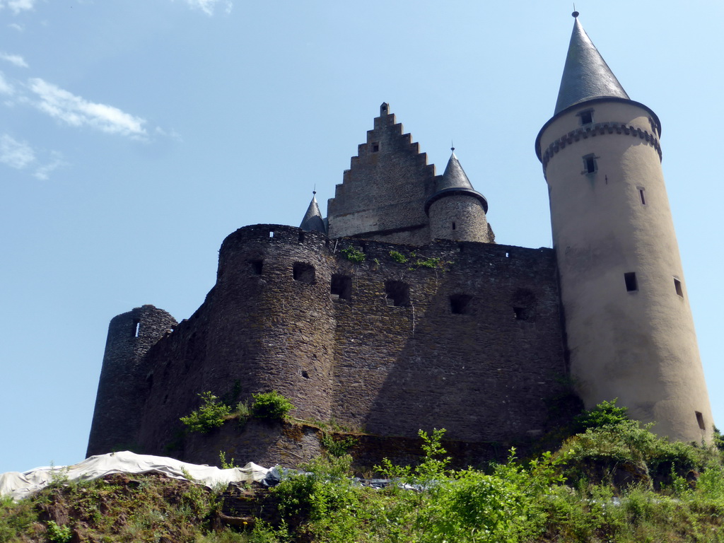The Vianden Castle, viewed from the Montée de Château street