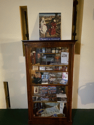 Closet with items from the Museum in Schottenstift at the first floor of the Benediktushaus im Schottenstift hotel
