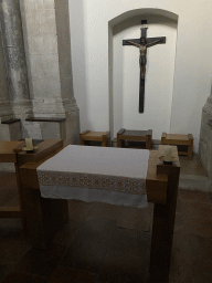 Altar and cross at the chapel of the Schottenstift Abbey