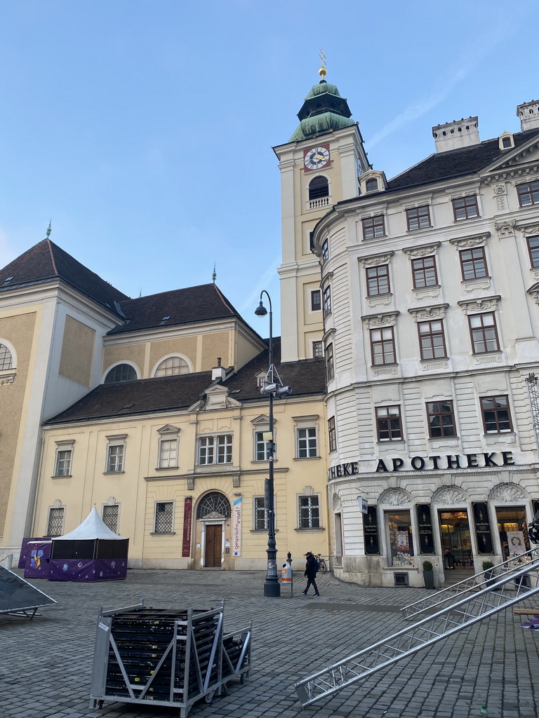 Front of the Benediktushaus im Schottenstift hotel at the Freyung square