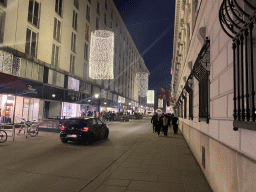 The Herrengasse street, by night
