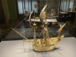 Automaton in the form of a ship by Hans Schlottheim at Room XXVII of the Kunstkammer Vienna at the upper ground floor of the Kunsthistorisches Museum Wien