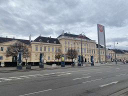 Front of the MuseumsQuartier district at the Museumsplatz square