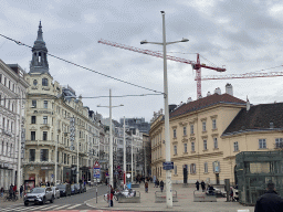 The Platz der Menschenrechte square and the Mariahilfer Straße street