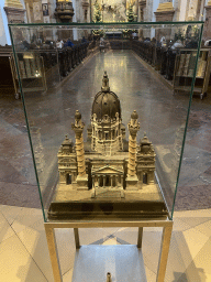 Scale model of the Karlskirche church at the nave