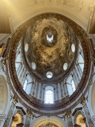 Ceiling of the dome of the Karlskirche church