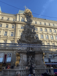 The Pestsäule column at the Graben square