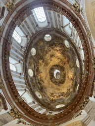 Ceiling of the dome of the Karlskirche church