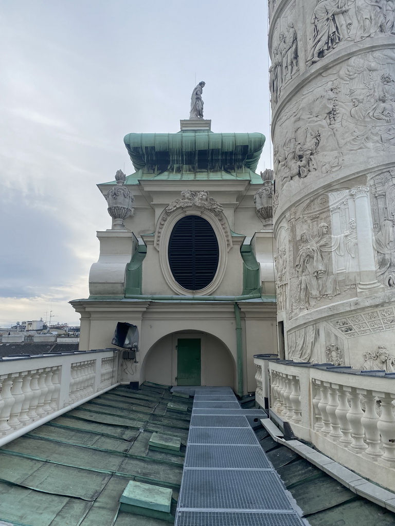 Roof of the Karlskirche church