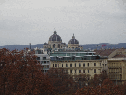 The Kunsthistorisches Museum Wien and the Naturhistorisches Museum Wien, viewed from the roof of the Karlskirche church