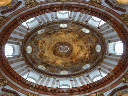 Ceiling of the dome of the Karlskirche church