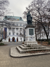 Statue of Josef Ressel at the Resselpark at the Karlsplatz square