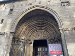 Entrance gate at the west side of St. Stephen`s Cathedral at the Stephansplatz square