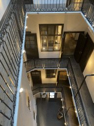 Inner square at the Mozarthaus Vienna museum, viewed from the third floor