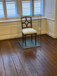 Chair at Mozart`s apartment at the first floor of the Mozarthaus Vienna museum