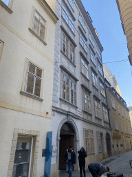 Front of the Mozarthaus Vienna museum at the Domgasse street