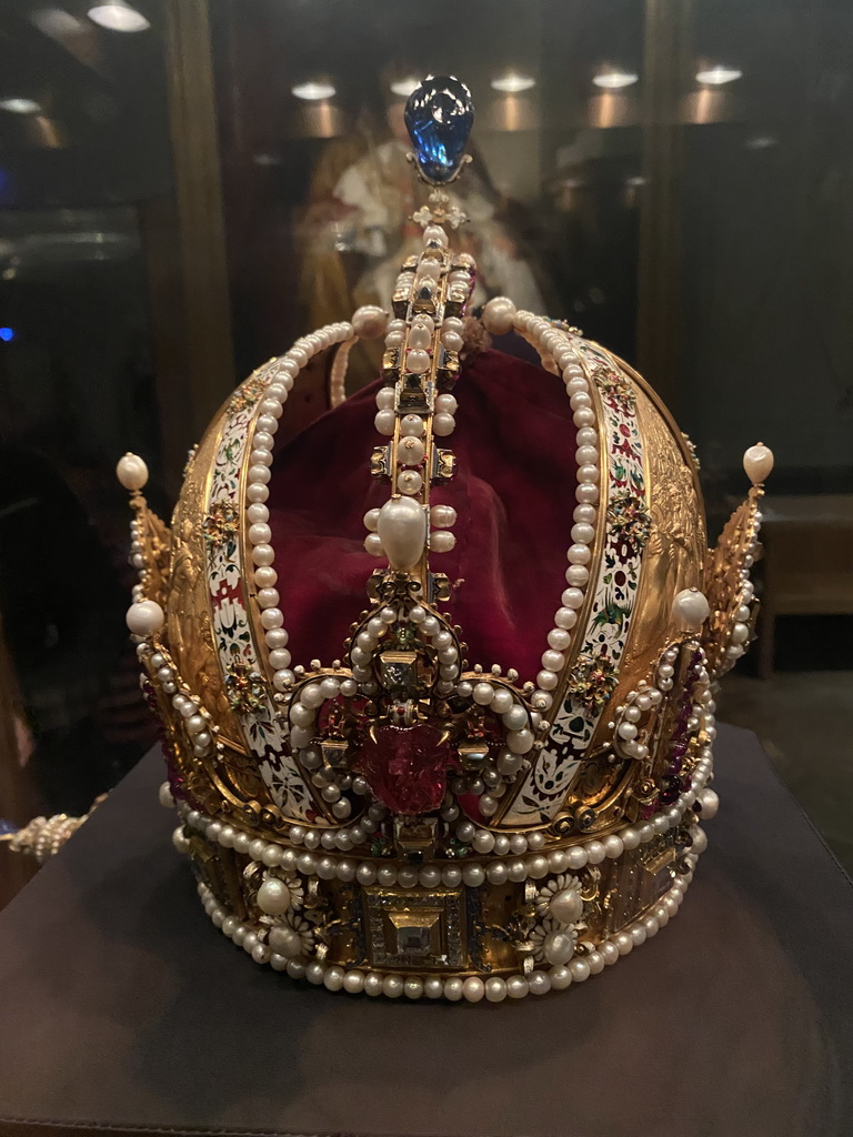 Crown of Emperor Rudolf II at Room 2 of the Imperial Treasury at the Hofburg palace