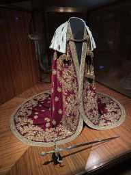 Vestment and sword of the Emperor of Austria at Room 3 of the Imperial Treasury at the Hofburg palace