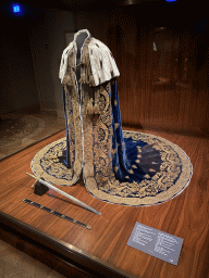 Coronation vestments of the King of Lombardy and Venetia at Room 4 of the Imperial Treasury at the Hofburg palace, with explanation