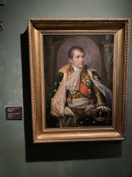 Portrait of Napoleon Bonaparte as King of Italy at Room 5 of the Imperial Treasury at the Hofburg palace, with explanation