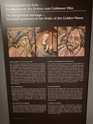 Information on the Burgundian heritage - Liturgical Vestments of the Order of the Golden Fleece at Room 16 of the Imperial Treasury at the Hofburg palace