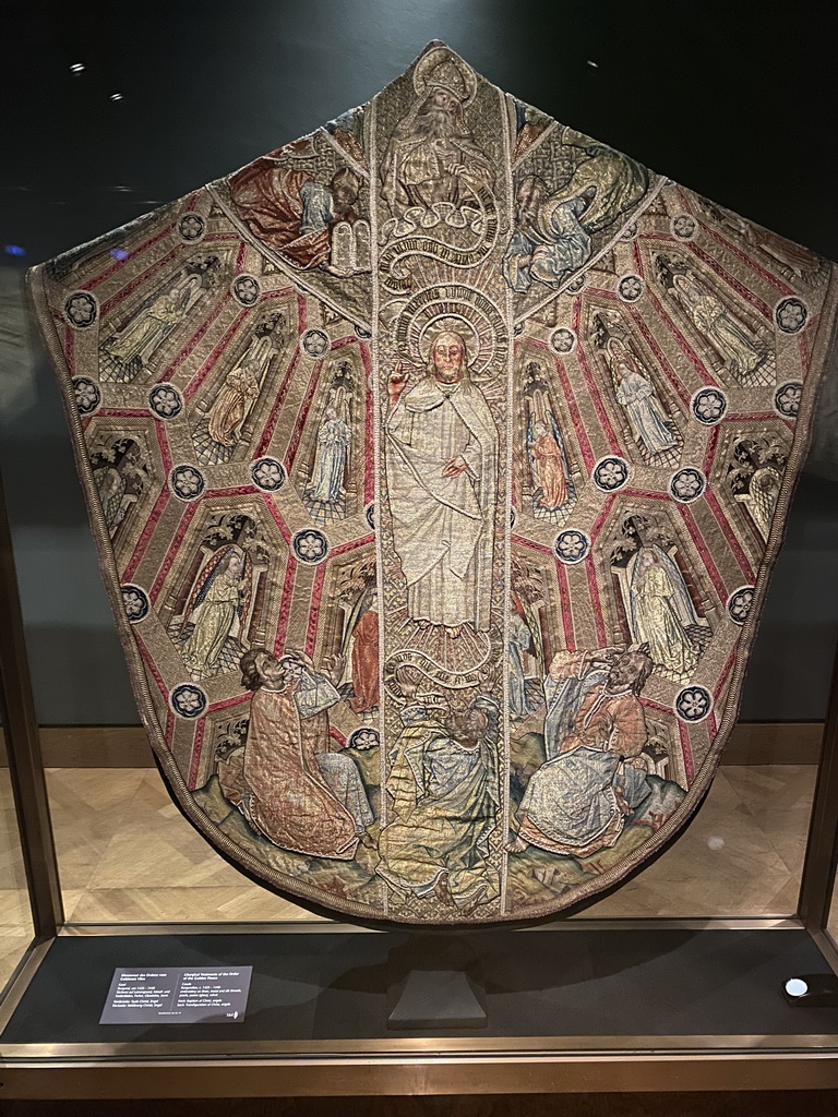 Liturgical Vestments of the Order of the Golden Fleece at Room 16 of the Imperial Treasury at the Hofburg palace, with explanation