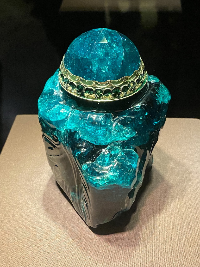 Emerald Unction Vessel at Room 7 of the Imperial Treasury at the Hofburg palace